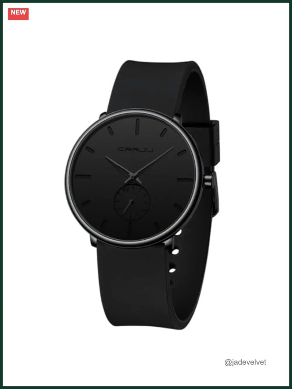 Ultra Thin Unisex Quartz Watch with Silicone Band & Water Resistance